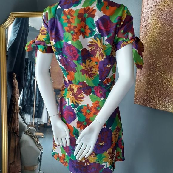 Zara TRF Floral Mini Dress - Picture 10 of 14